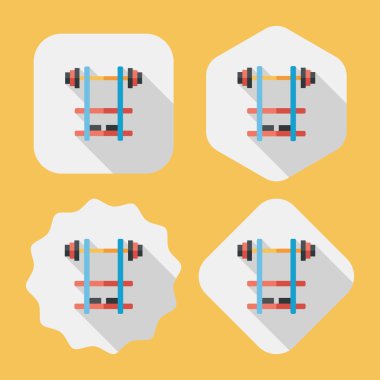 Uzun Gölge, eps10 ile Halter düz simgesi