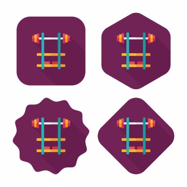 Uzun Gölge, eps10 ile Halter düz simgesi