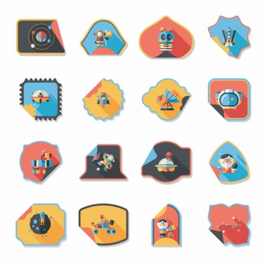 Alan etiketleri düz tasarım arka plan kümesi, eps10 banner