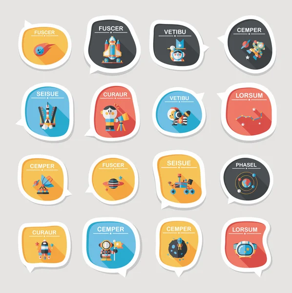 Alan konuşma balonu düz tasarım arka plan ayarlamak, eps10