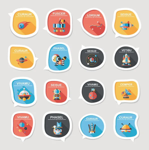 Alan konuşma balonu düz tasarım arka plan ayarlamak, eps10