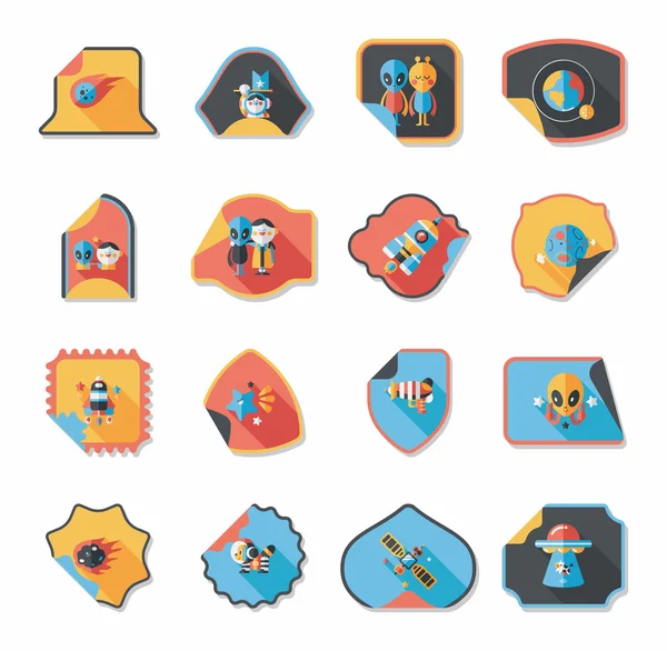 Alan etiketleri düz tasarım arka plan kümesi, eps10 banner