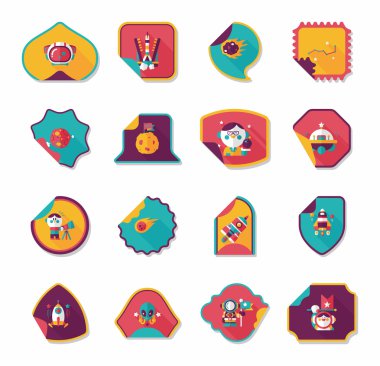 Alan etiketleri düz tasarım arka plan kümesi, eps10 banner