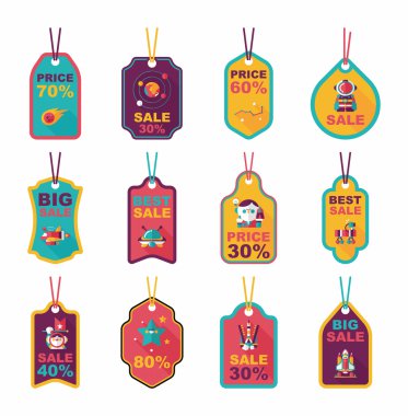 Alan etiketi afiş düz tasarım arka plan ayarlamak, eps10