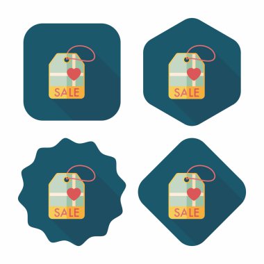 Uzun Gölge, eps10 ile Sevgililer Günü Satılık düz simgesi