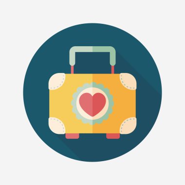 Düğün kutusu uzun gölge, eps10 ile çerezleri düz simgesinin