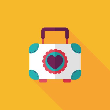 Düğün kutusu uzun gölge, eps10 ile çerezleri düz simgesinin