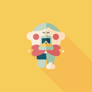 Elmas yüzük düz simgesi ile uzun gölge, eps10 teklif