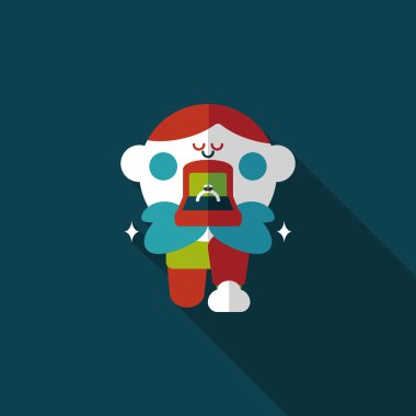 Elmas yüzük düz simgesi ile uzun gölge, eps10 teklif