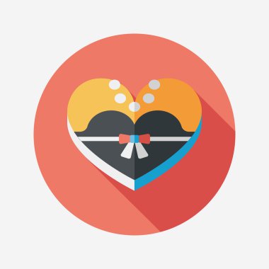 Gelin gelinlik kutu kurabiye uzun düz simgesiyle sh şeklinde