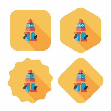 Uzun Gölge, eps10 ile Noel aksesuarlar düz simgesi