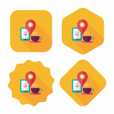 Uzun Gölge, eps10 ile düz simgesi