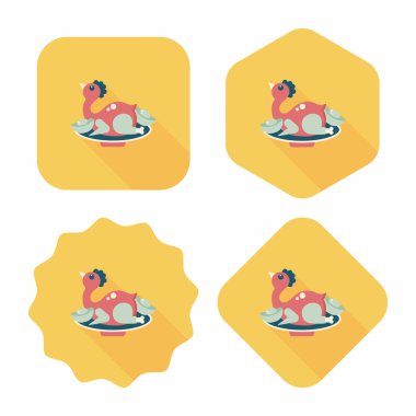 Çin yeni yılı düz simgesi ile uzun gölge, eps10, Çinli hatun