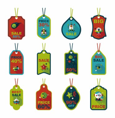 Alan etiketi afiş düz tasarım arka plan ayarlamak, eps10