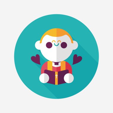 Düğün papazı uzun gölgeli düz ikon, bölüm 10, başkanlık ediyor. 