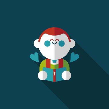 Düğün papazı uzun gölgeli düz ikon, bölüm 10, başkanlık ediyor. 