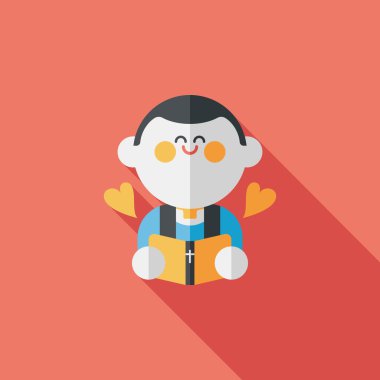 Düğün papazı uzun gölgeli düz ikon, bölüm 10, başkanlık ediyor. 