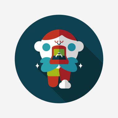 Elmas yüzük düz simgesi ile uzun gölge, eps10 teklif