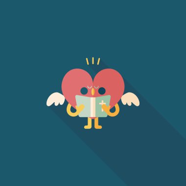 Düğün duydum uzun gölge, eps10 ile koro düz simgesi