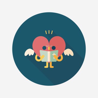 Düğün duydum uzun gölge, eps10 ile koro düz simgesi