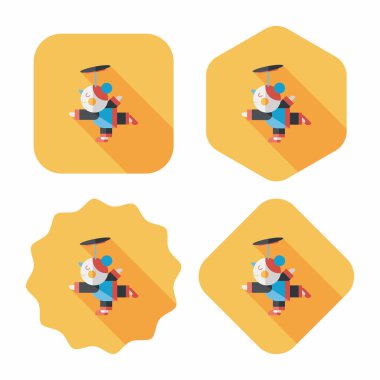 Çin yeni yıl akrobasi kız uzun gölge, eps1 düz simgesiyle