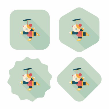 Çin yeni yıl akrobasi kız uzun gölge, eps1 düz simgesiyle