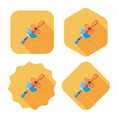 Çin yeni yılı uzun gölge, eps10, Altın külçe düz simgesiyle lu