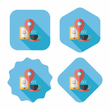 Çin yeni yılı uzun gölge, siz gönderdikten sonra eps10, düz simgesiyle