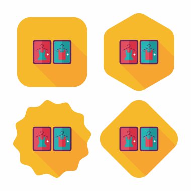 Uzun Gölge, eps10 ile uygun oda düz simgesi