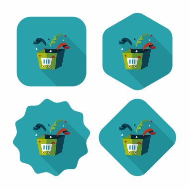 Uzun Gölge, eps10 alışveriş mevcut düz simgesiyle