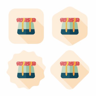 Uzun Gölge, eps10 ile düz kutsal kişilerin resmi sırt çantası