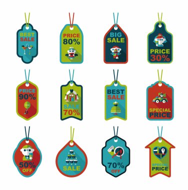 Düğün etiketi düz tasarım arka plan ayarlamak, eps10