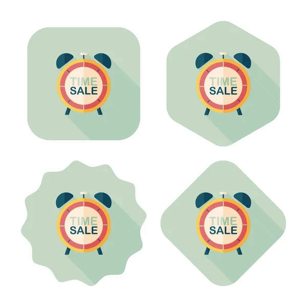 Shopping limit sale flat icon with long shadow,eps10 — Stock Vector