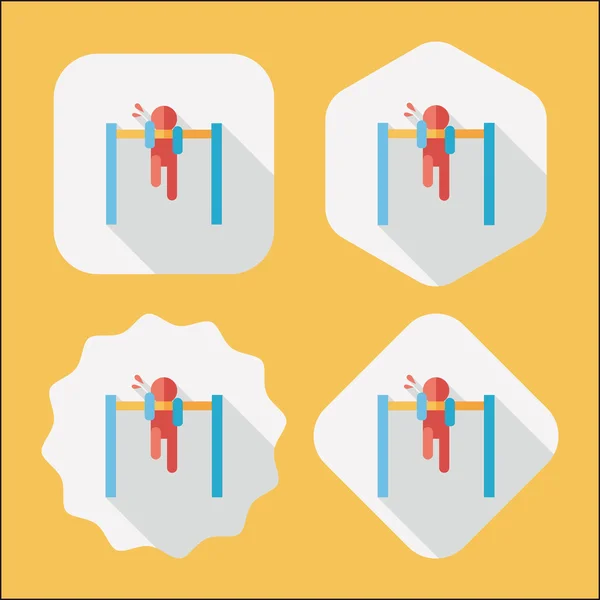 Pull-up flat icon with long shadow,eps10 — Stock Illustration Pull-up flat icon with long shadow,eps10 Royalty Free Stock Illustrations