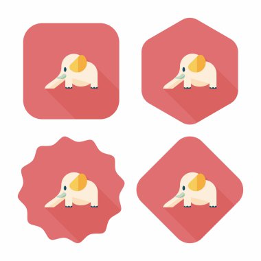 fil slayt düz simgesi ile uzun gölge, eps10