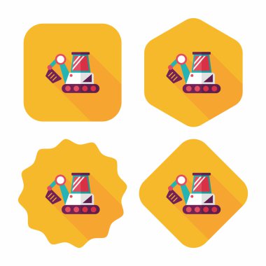 Uzun Gölge, eps10 ile ulaşım tarak düz simgesi