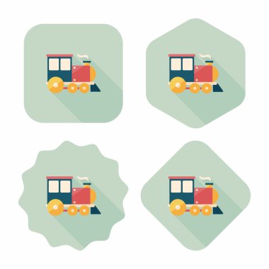 Uzun Gölge, eps10 ile ulaşım tren yassı simgesi