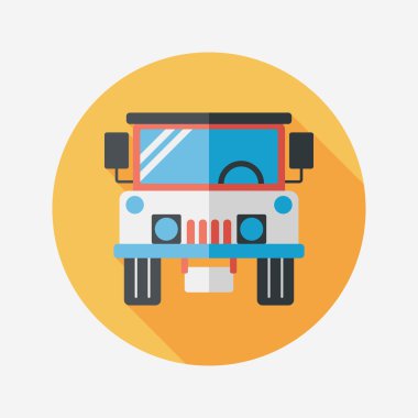 Uzun Gölge, eps10 ile ulaşım çekiç düz simgesi