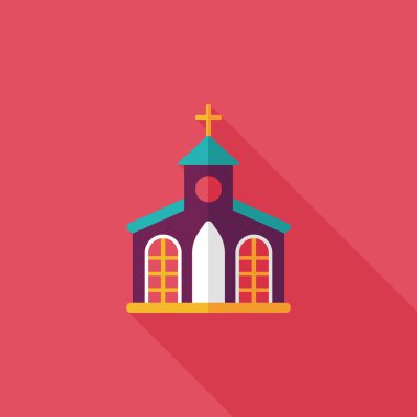 Uzun Gölge, eps10 bina kilise düz simgesiyle