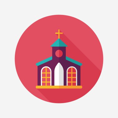 Uzun Gölge, eps10 bina kilise düz simgesiyle