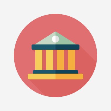 Bina uzun gölge, eps10 düz simgesiyle