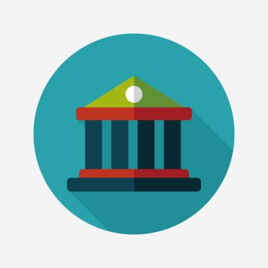 Bina uzun gölge, eps10 düz simgesiyle