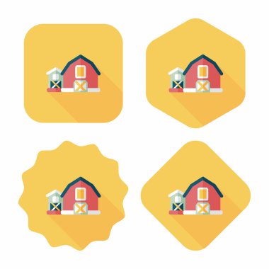 Uzun Gölge, eps10 ile ahır düz simgesi