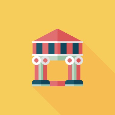 Bina uzun gölge, eps10 düz simgesiyle