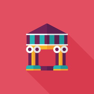 Bina uzun gölge, eps10 düz simgesiyle