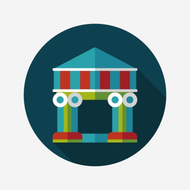 Bina uzun gölge, eps10 düz simgesiyle