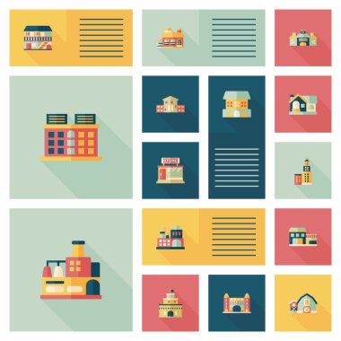 Bina UI düz tasarım arka plan ayarlamak, eps10