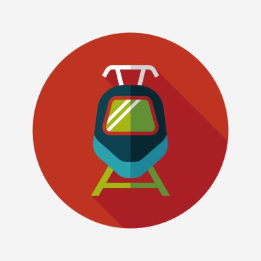 Uzun Gölge, eps10 ile ulaşım tren yassı simgesi