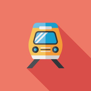 Uzun Gölge, eps10 ile ulaşım tren yassı simgesi