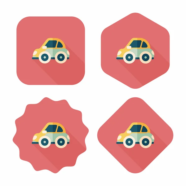 Transportation car flat icon with long shadow,eps10